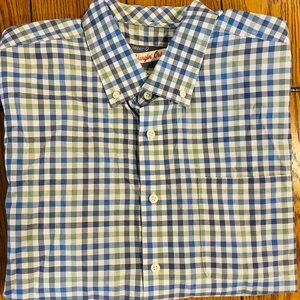 Vineyard Vines Blue Green Checkered Shirt